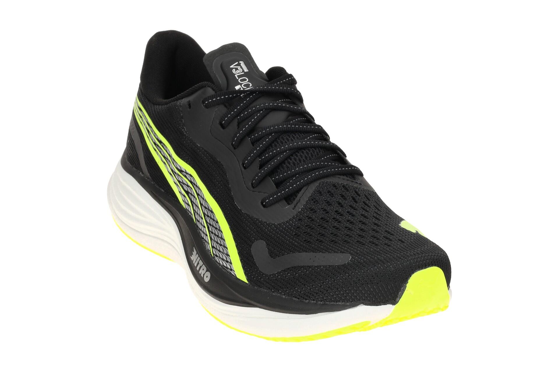 Puma Velocity Nitro Schuhe schwarz gelb Herren Sportschuhe Sneaker 3/7