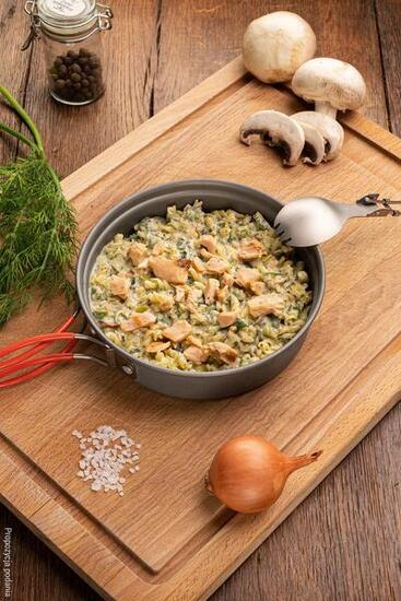 Gefriergetrocknetes gericht (568) Pasta lachs 125G