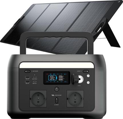 Xtorm Portable Powerstation 600W + Foldable Solaire Panel 20 - Power Pack Bundel
