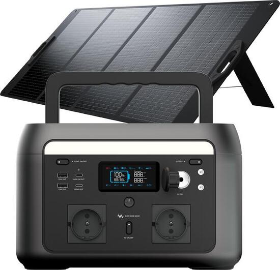 Xtorm Portable Powerstation 600W + Foldable Solaire Panel 20 - Power Pack Bundel