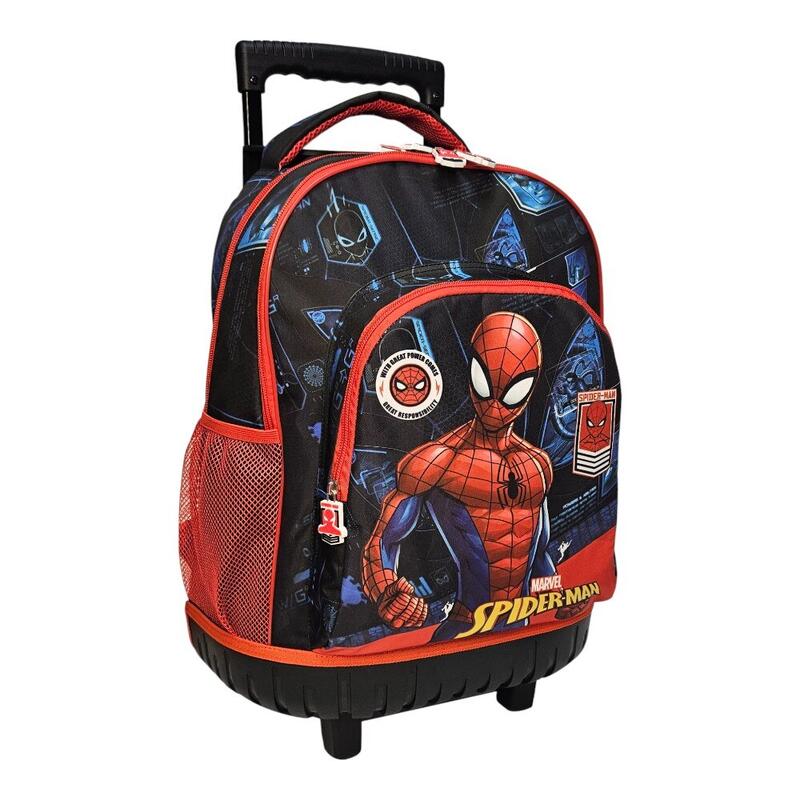 Rucsac tip troler cu bretele ajustabile si intarite, Grande, Spiderman