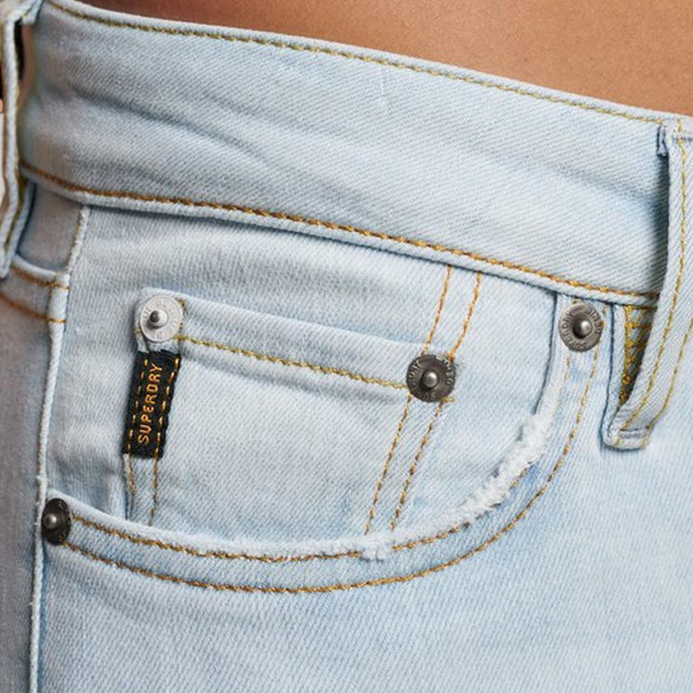 Superdry Damen Skinny Jeans Vintage Rise Hellblau 3/3