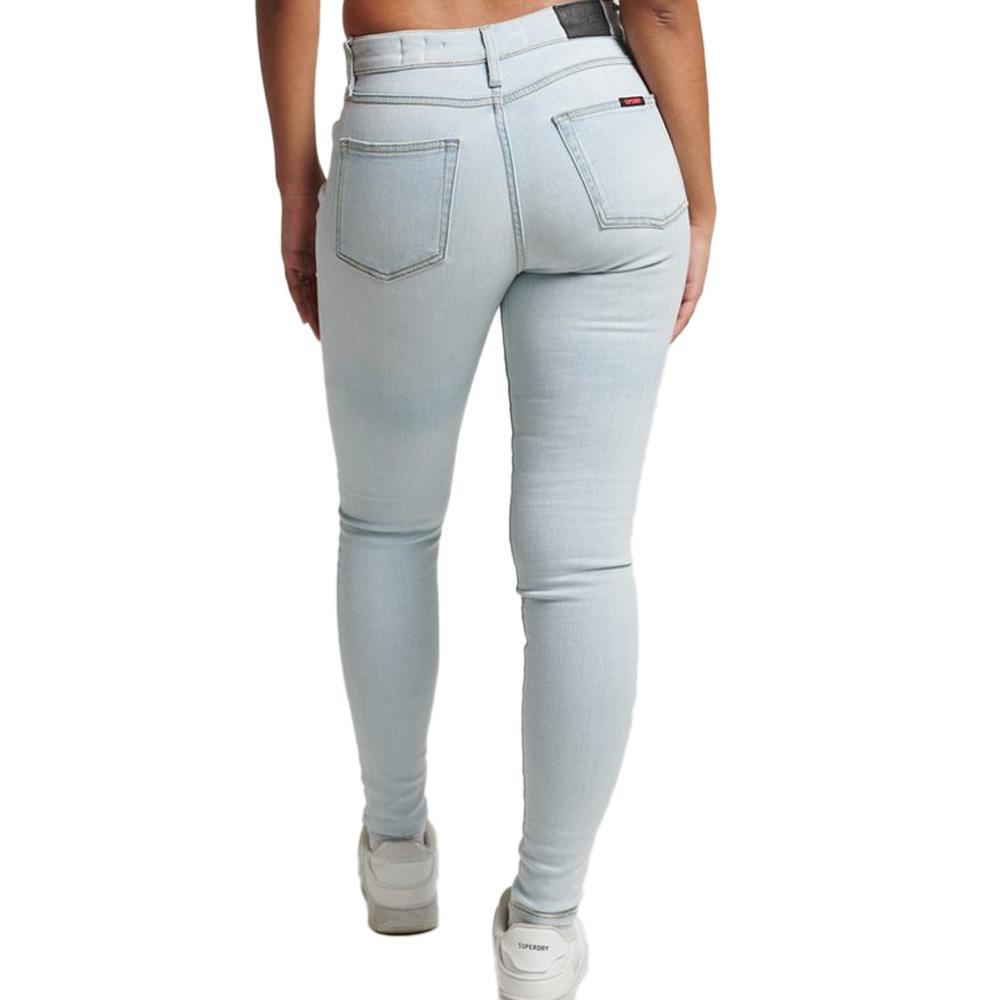 Superdry Damen Skinny Jeans Vintage Rise Hellblau 2/3