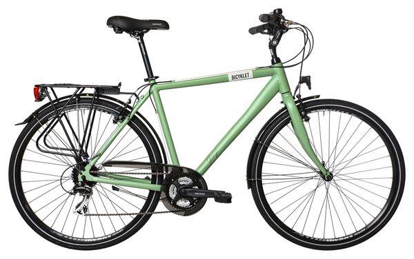 BICYKLET Bicyklet George City Bike Shimano Acera/Tourney 8S 700 mm Wood Green 2022