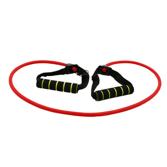 Tubione di resistenza fitness 120 cm con maniglie in schiuma