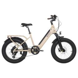 Vélo Cargo Shortail Électrique Bicyklet Shimano Altus 7V 670 Wh 20'' Beige Ivoir