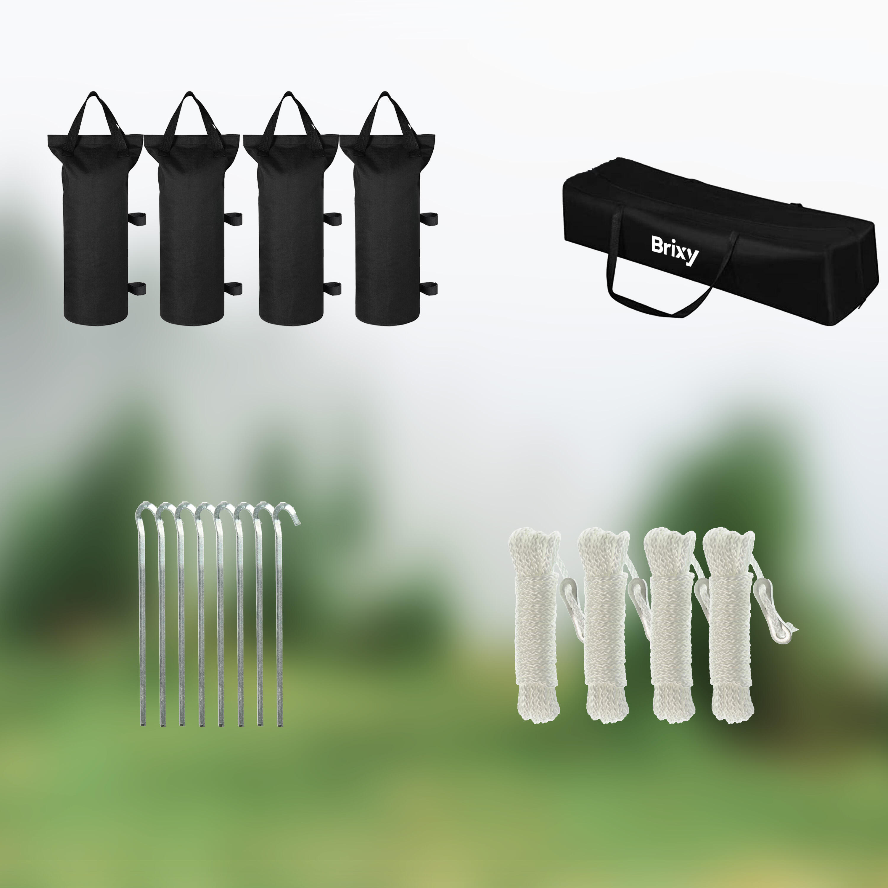 Partyzelt 3x3m - Easy Up - Mit Seitenwänden - Faltbar - Tasche - Anthrazit 4/7