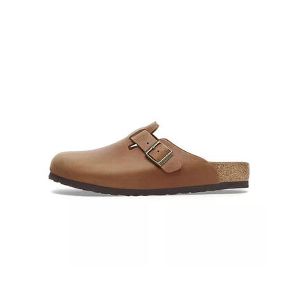 Unisex muły Birkenstock Boston brązowe regular 1028179