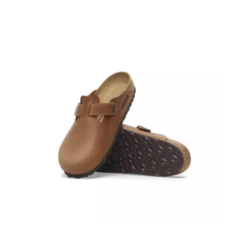 Unisex muły Birkenstock Boston brązowe regular 1028179 4/10