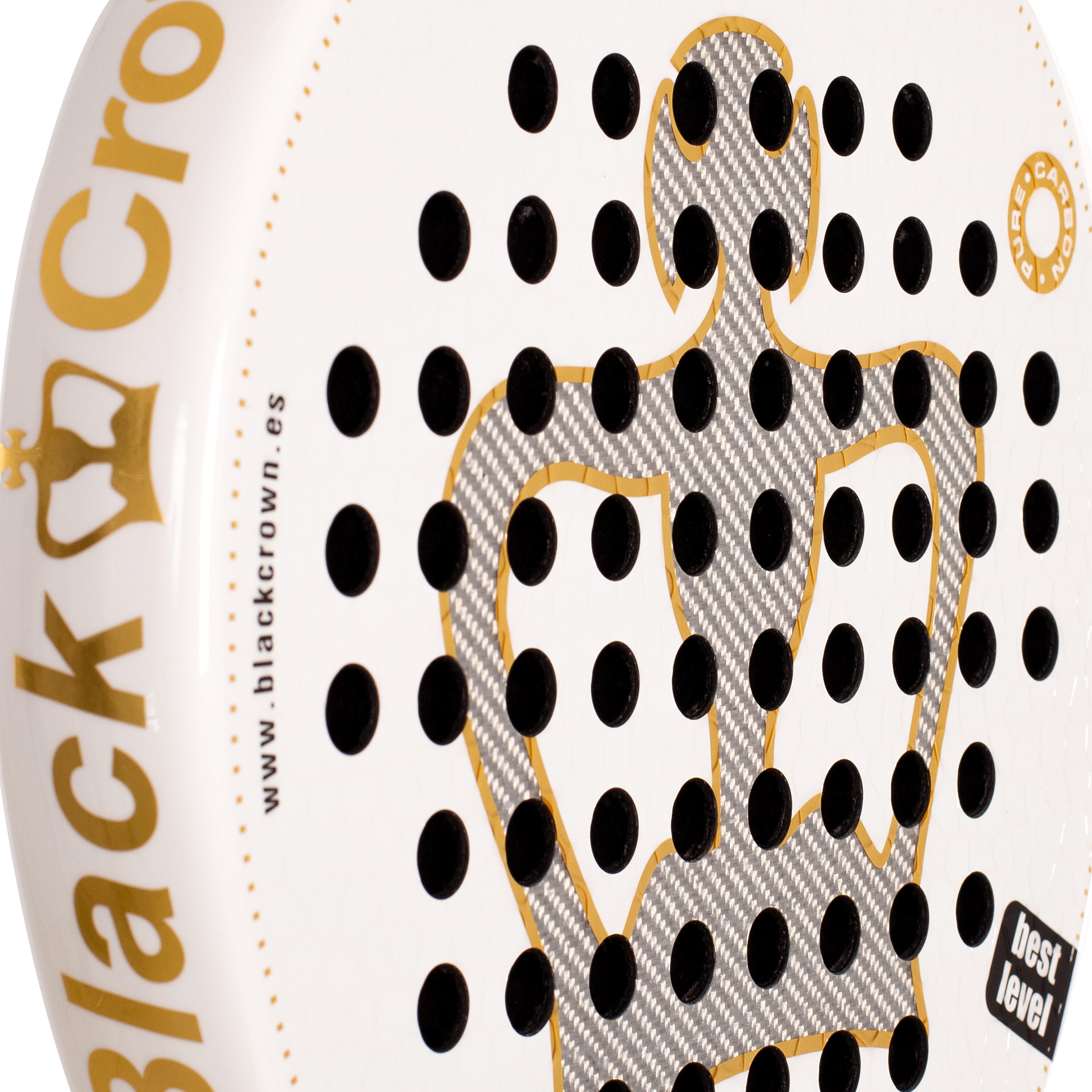 Black Crown Piton White Soft | Raquete Padel Redonda 3K Alumínio 355g Pro 7/7