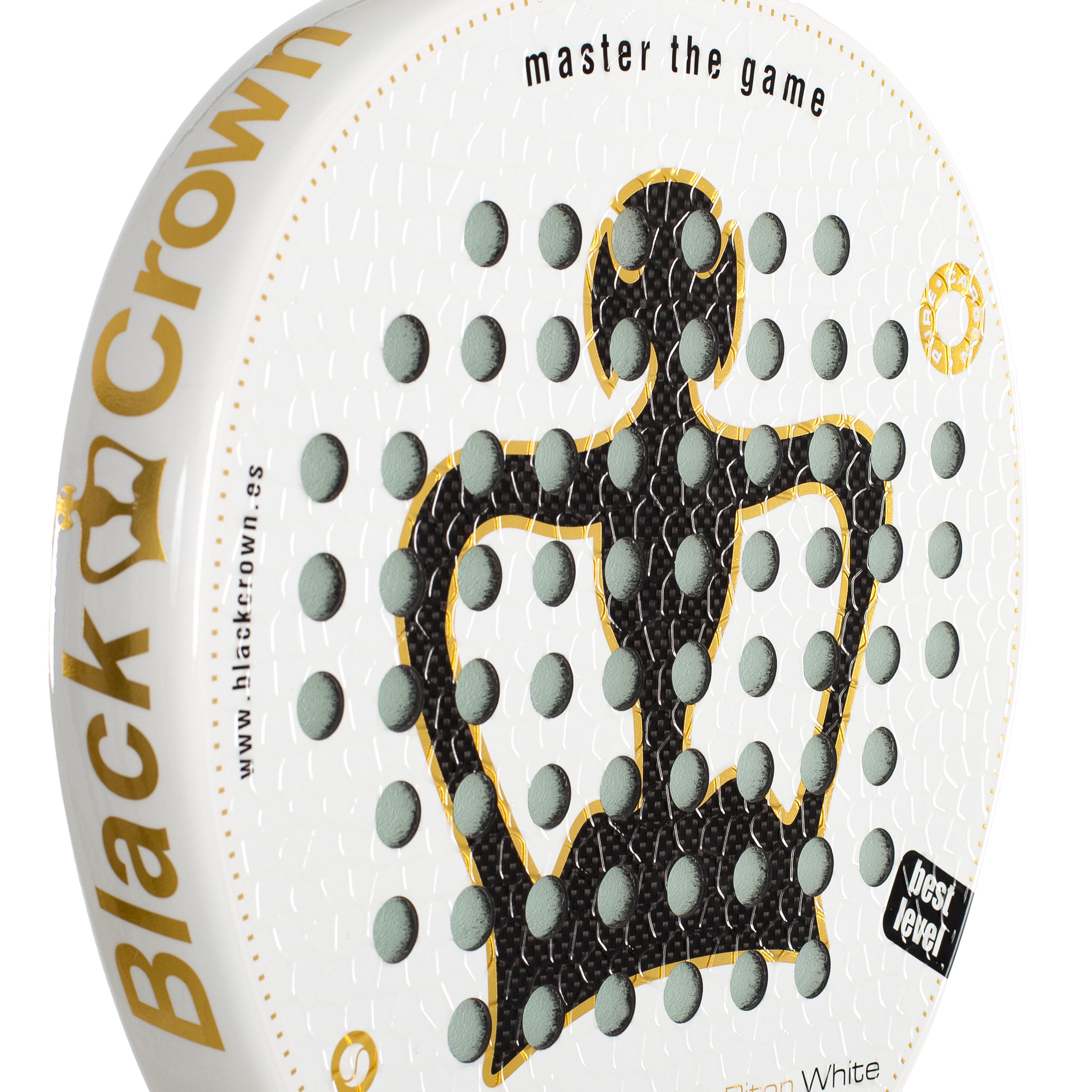 Black Crown Piton White | Raquete Padel Redonda 3K Carbono 355g Avançado 6/7