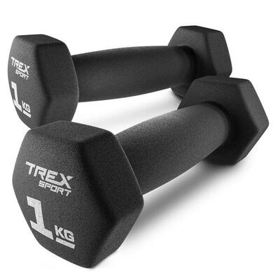 Kurzhanteln Set Gusseisen-Neopren Trex Sport TX-010VD 2×1 kg