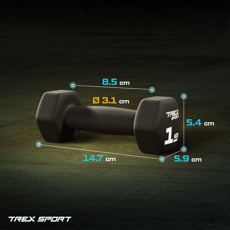Set manubri neoprene Trex Sport TX-010VD 2×1 kg fitness 6/7