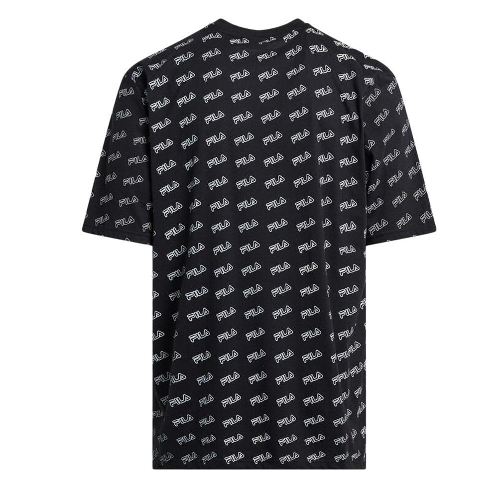 Fila Flat Print T-Shirt für Herren in Schwarz 3/3
