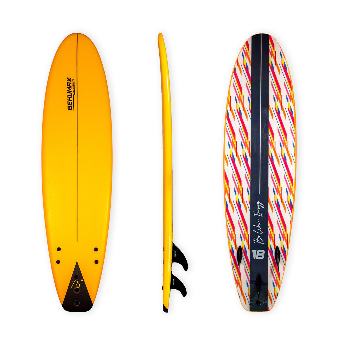 BEHUMAX Tabla de Surf de Iniciación Energy 7′5”
