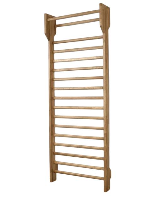 Spalier pentru Gimnastica Premium, lăcuit, 17 bare din stejar, 240X90 CM, 279