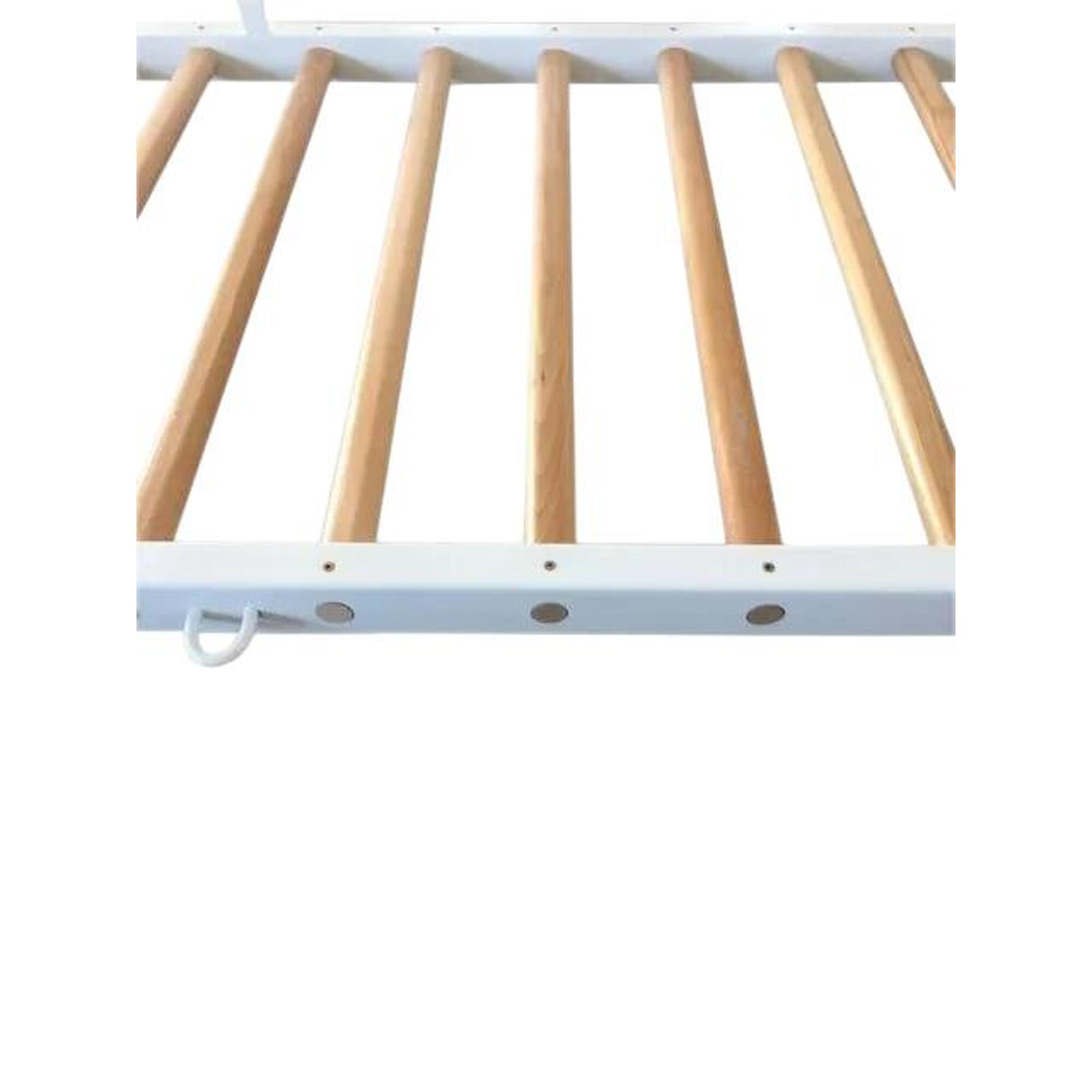 Spalier pentru Gimnastica Metal - Lemn, lăcuit, 17 bare din fag, 240X90 CM, 277