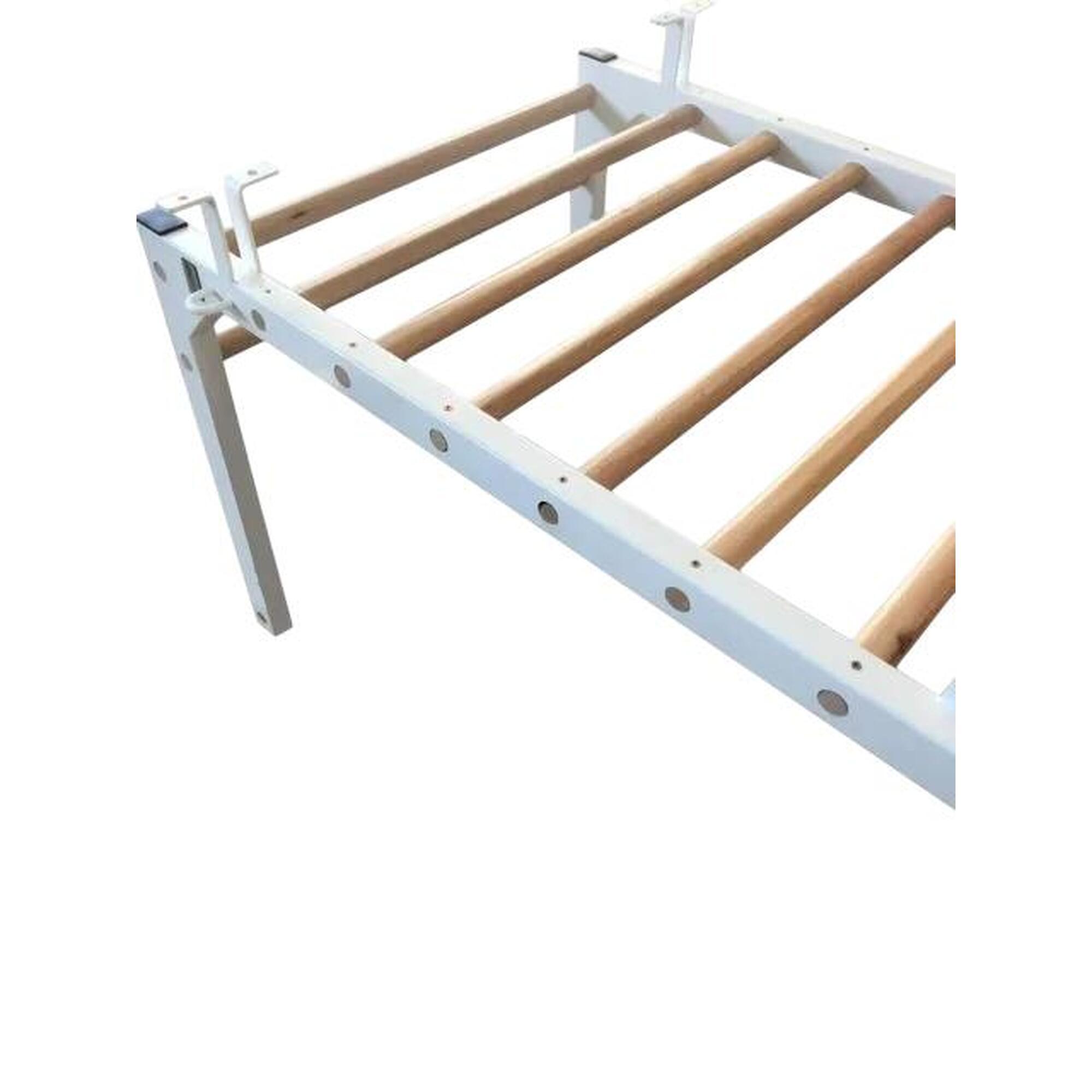 Spalier pentru Gimnastica Metal - Lemn, lăcuit, 17 bare din fag, 240X90 CM, 277