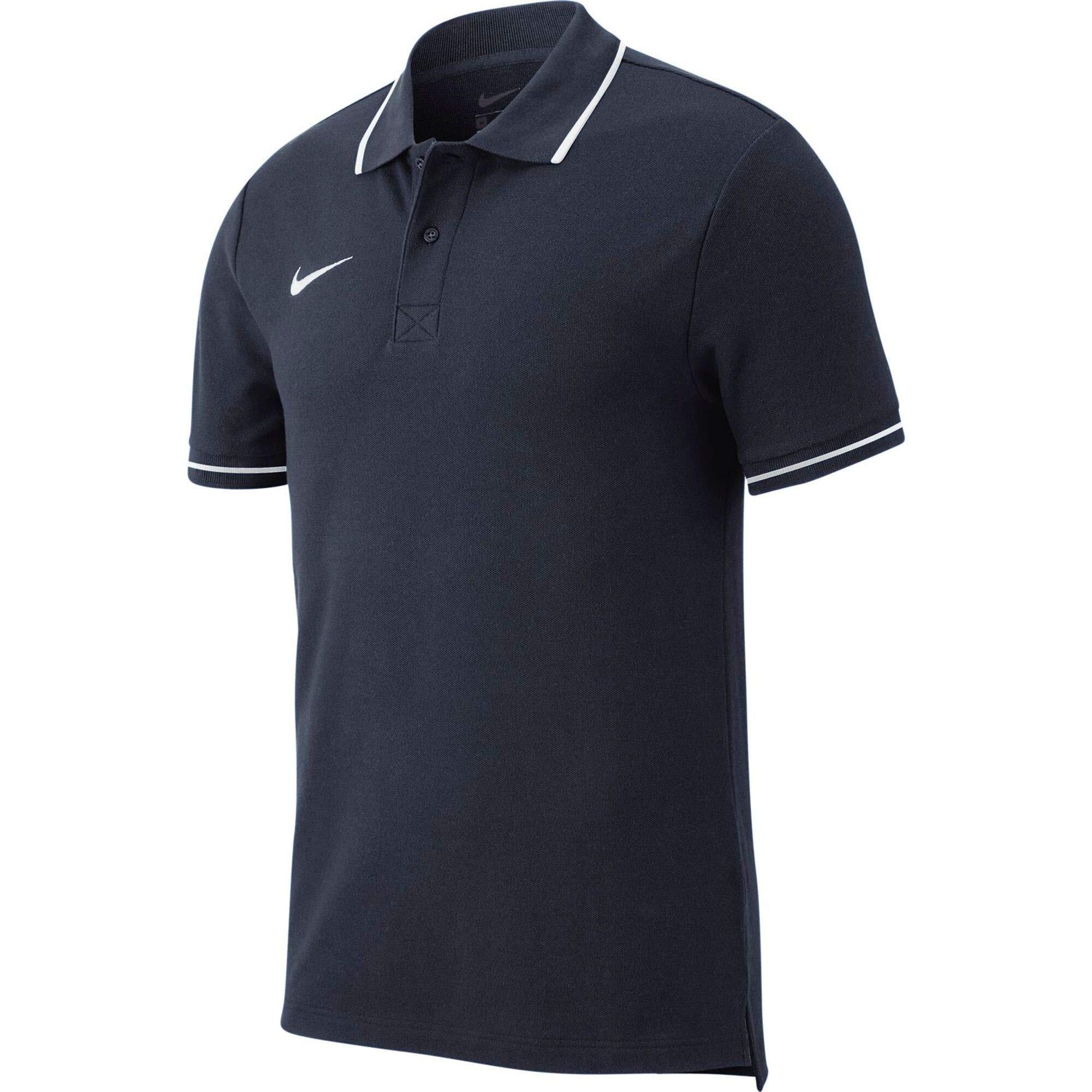 Polo Nike Club19 SS Unisexe pour Enfants - Obsidienne/Blanc 2/4