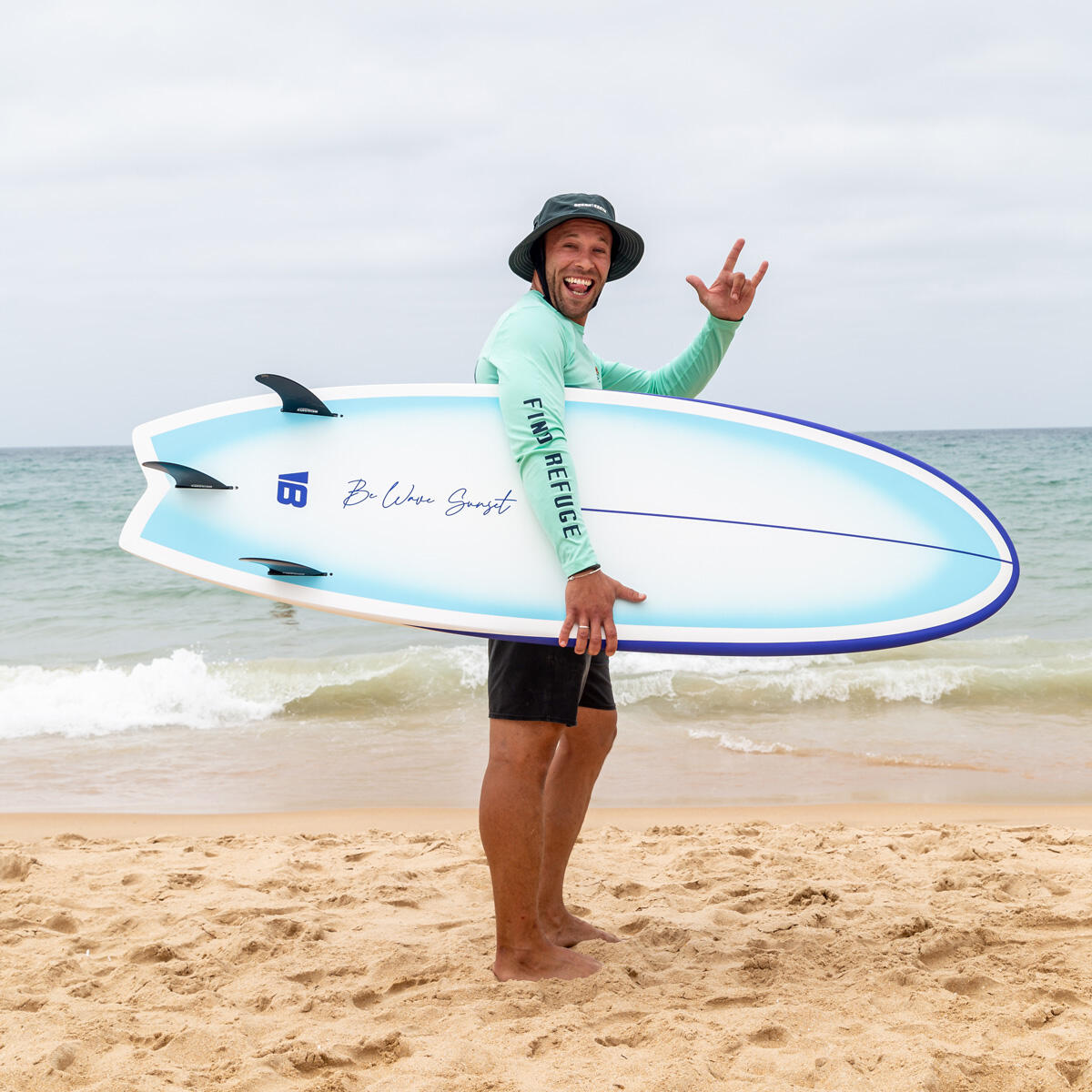 Prancha de surf Fishboard Be Wave Sunset 6'1″ Behumax 4/5