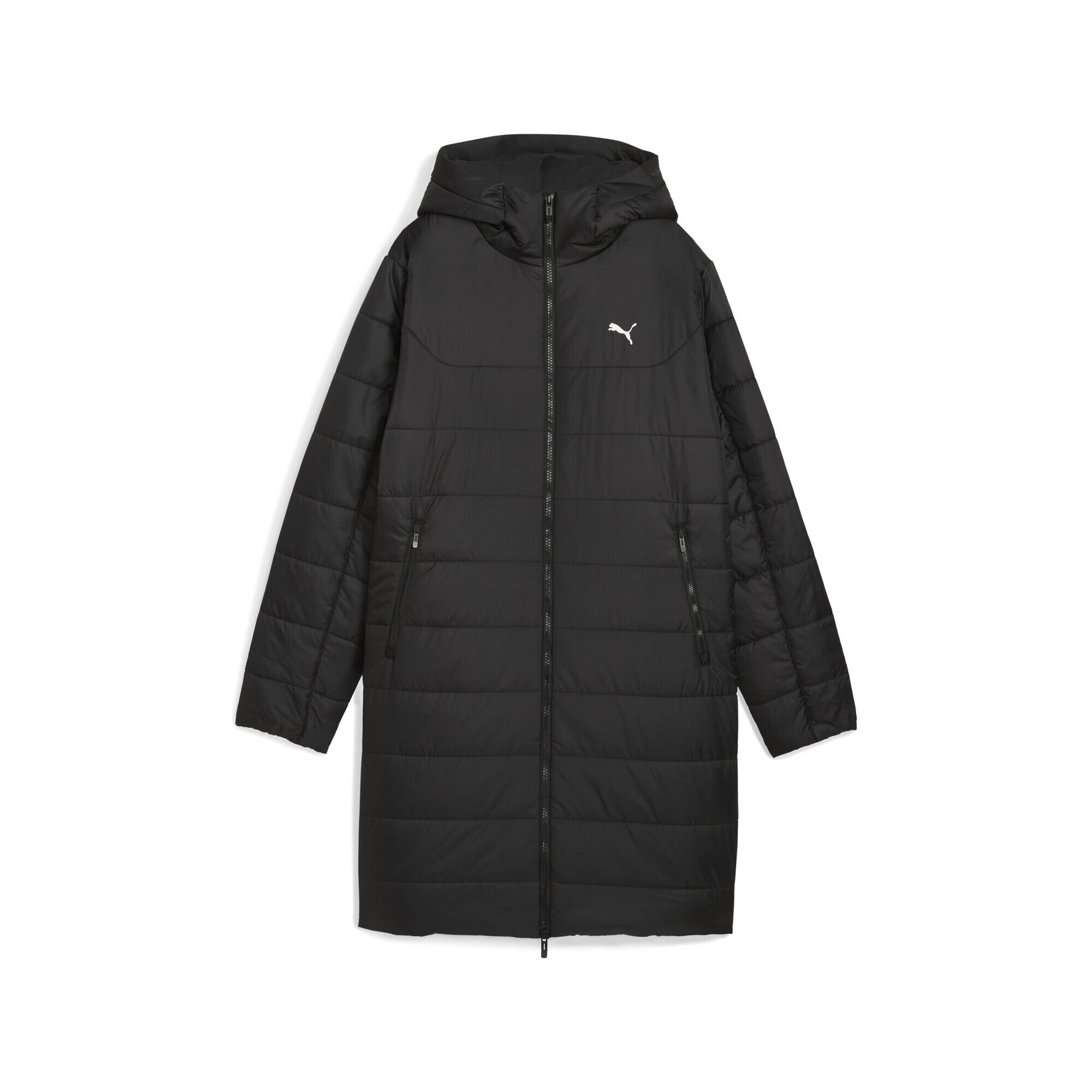 Damska wyściełana parka Essentials z kapturem PUMA Black