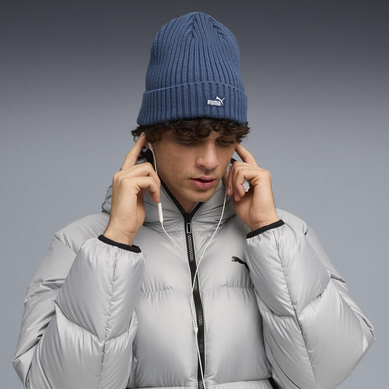 Czapka średniej głębokości Essentials z naszywką PUMA Dark Indigo Blue