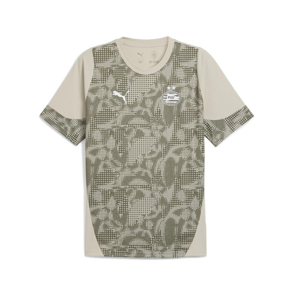 Męska koszulka treningowa PSV Eindhoven PUMA Desert Dust Loden Green Beige