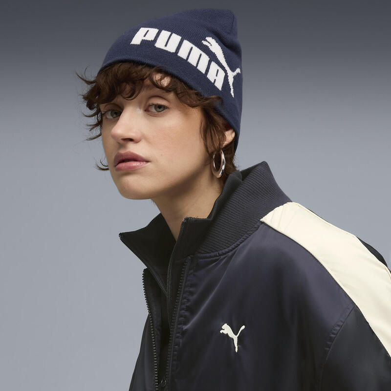 Czapka beanie średniej głębokości Essentials bez mankietu PUMA Navy White Blue