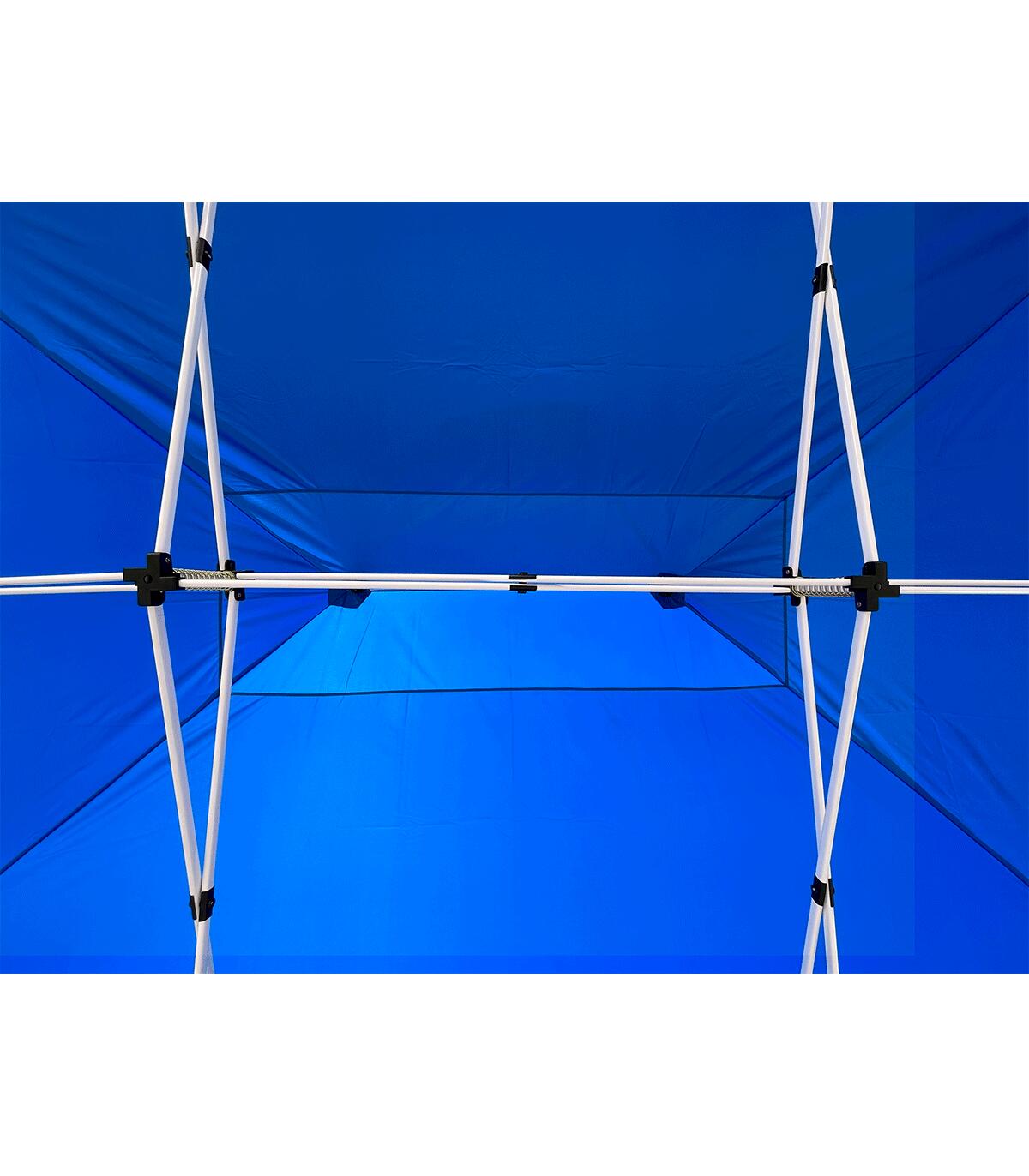 Tenda Dobrável 3x4,5m Impermeável Gazebo Jardim Eventos e Feiras Azul 4/7