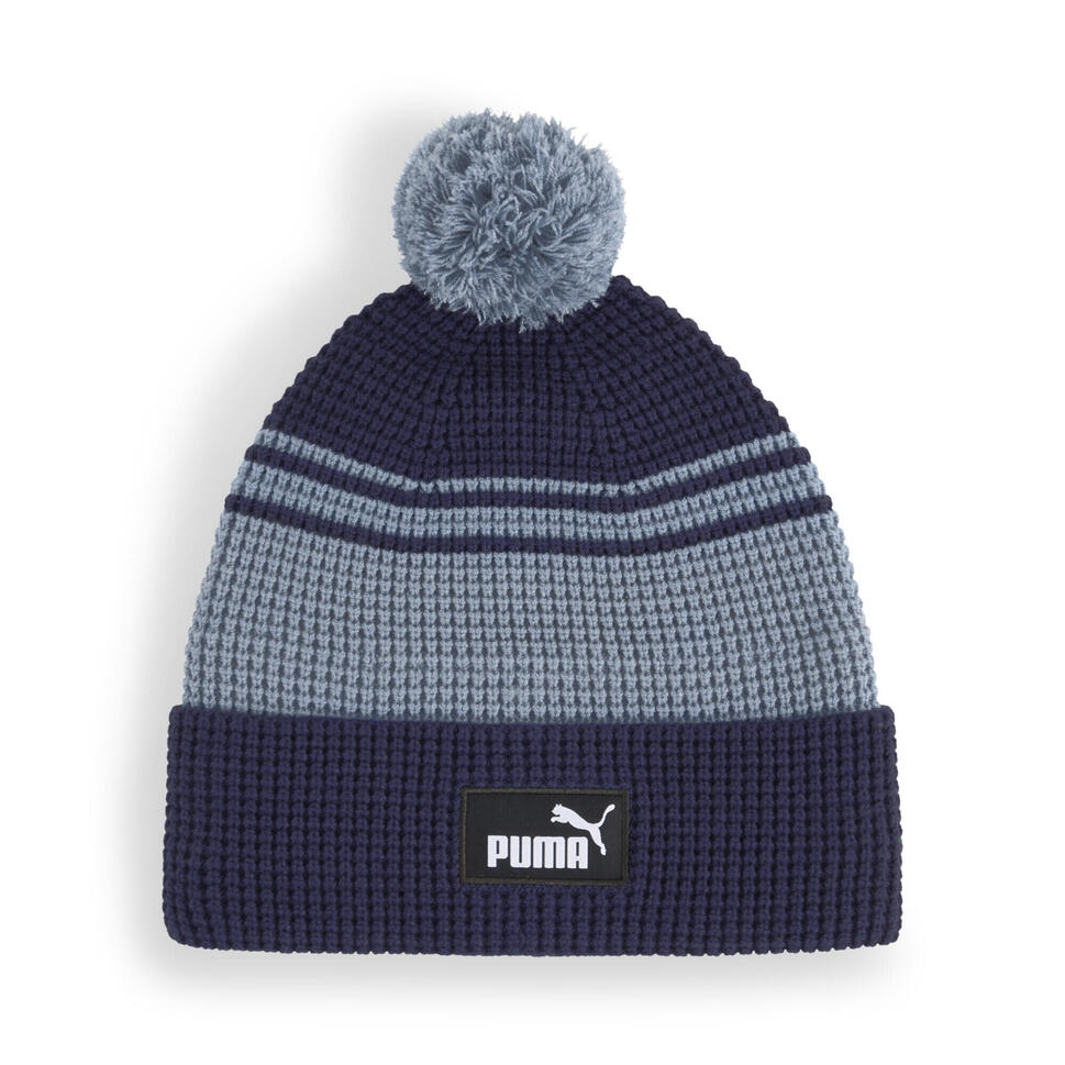 Czapka beanie średniej głębokości Essentials z pomponem PUMA Navy Mix Blue