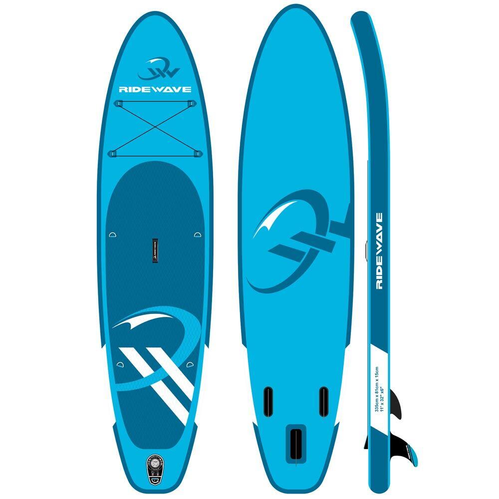 Deska SUP RIDEWAVE Allround 11'0 335 cm z wiosłem na jeziora i wycieczki 2/5