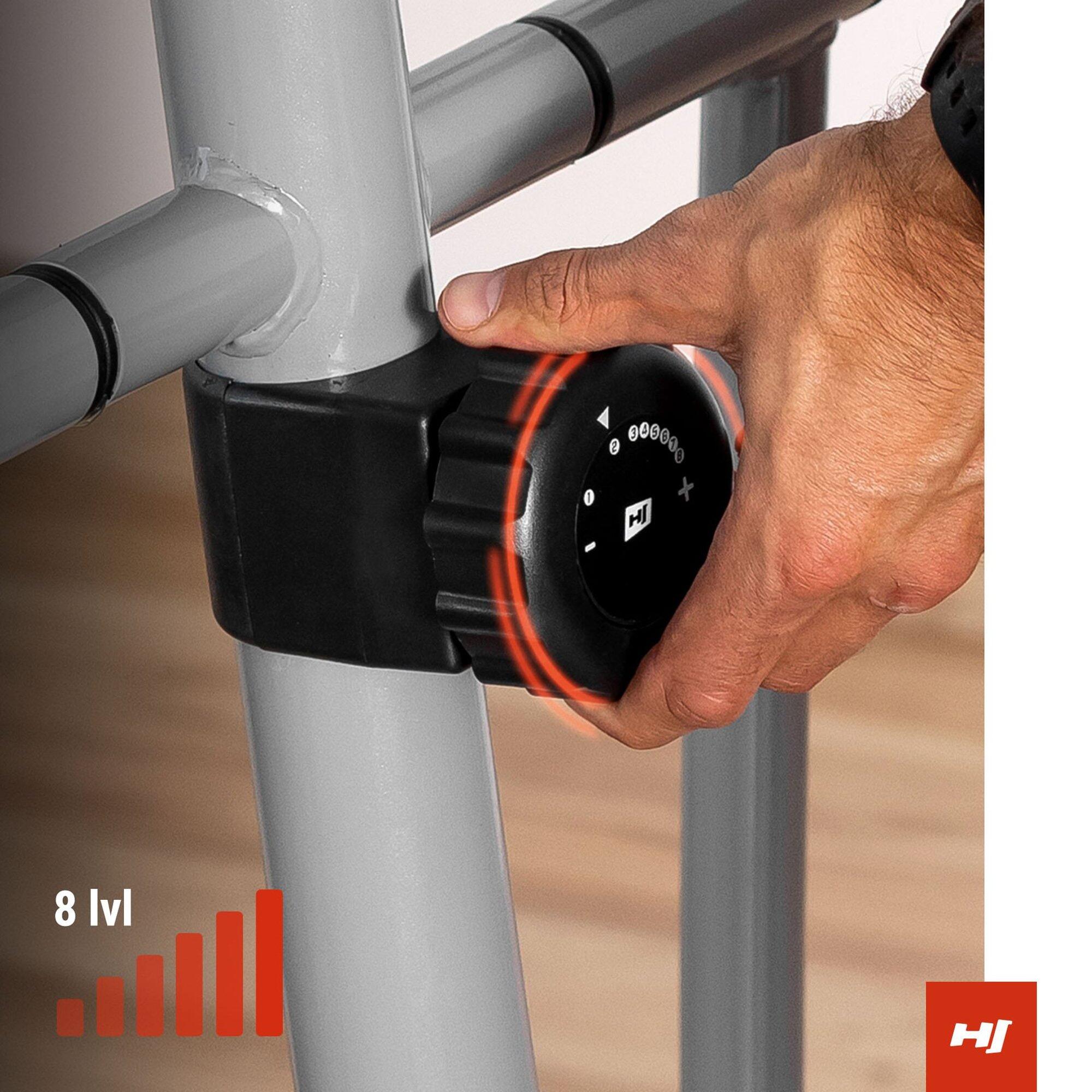 Vélo elliptique magnétique Hop-Sport HS-2050C Cosmo, Argenté 4/7