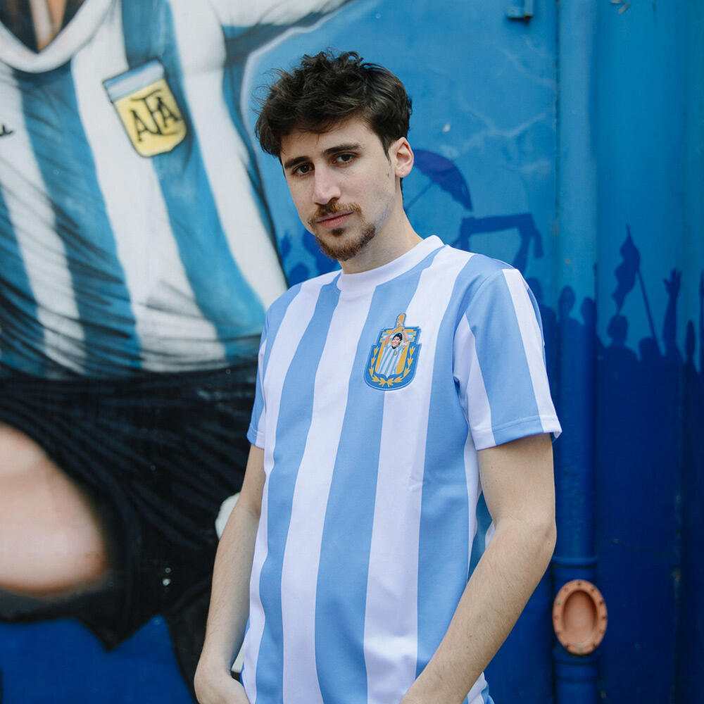 Camisola de Futebol Retro - Adulto - Maradona x COPA Argentina 1986 - Branco 2/7