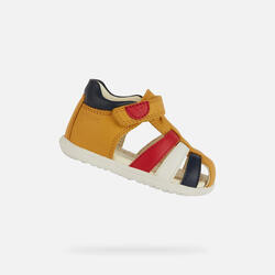 Premiers Pas Bébé Garçon SANDAL MACCHIA BABY Ocre/Multicolore