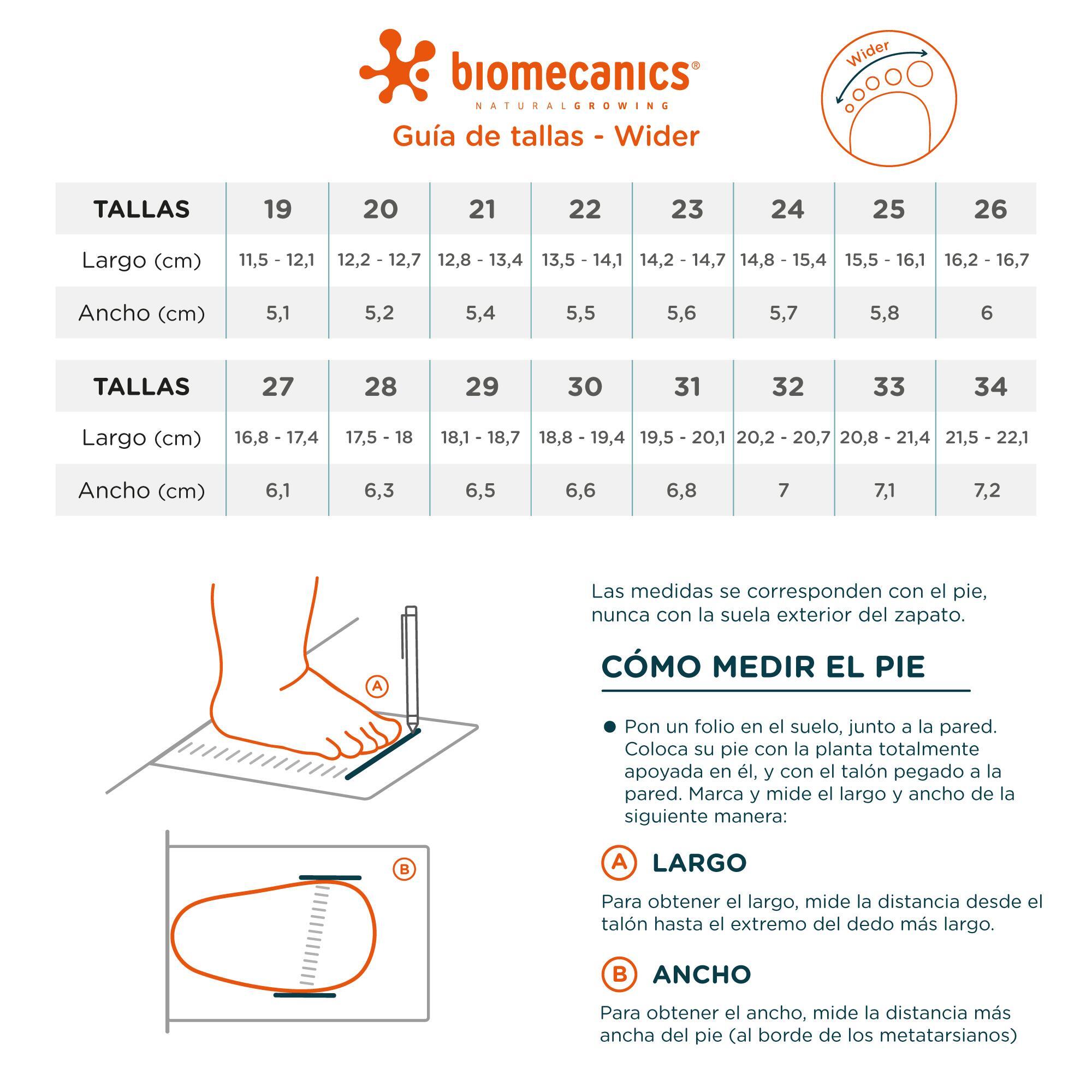 Zapatillas Barefoot Bebé Biomecanics 262190E Rosas Cierre Adherente 7/7