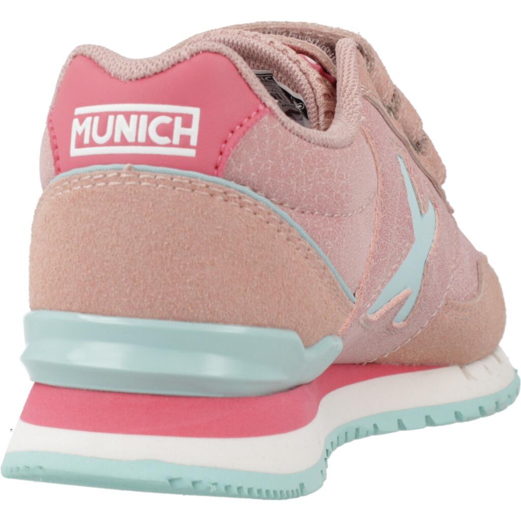 Baskets Munich Modèle Dash Kid Vco Couleur Rose 3/5
