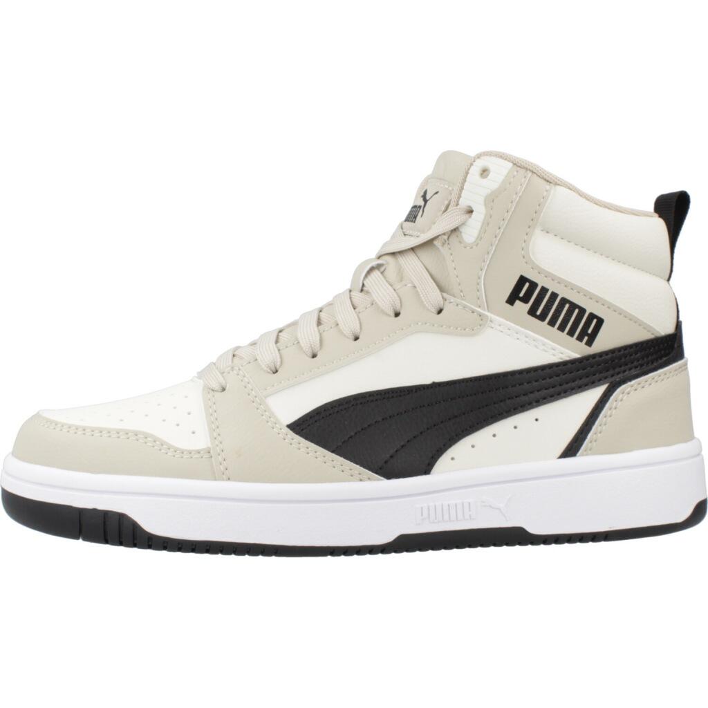 Baskets Puma Modèle Rebound V6 Mid Jr Couleur Beige 2/5