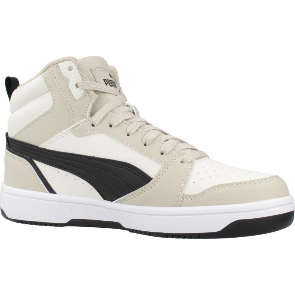 Baskets Puma Modèle Rebound V6 Mid Jr Couleur Beige 5/5