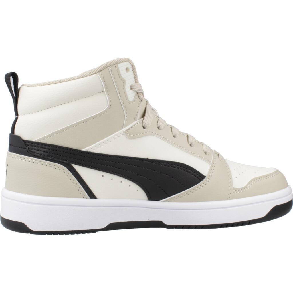 Baskets Puma Modèle Rebound V6 Mid Jr Couleur Beige 4/5
