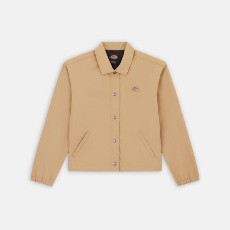 Jachetă Dickies Model Oakport Cropped Coach Culoare Bej