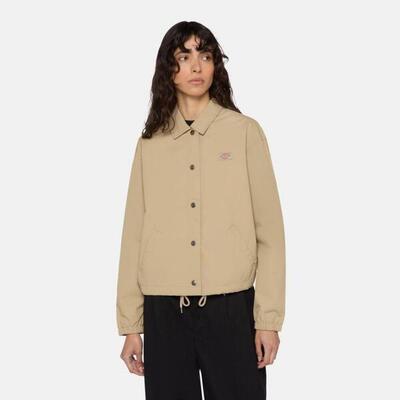 Giacca Dickies Modello Oakport Cropped Coach Colore Beige