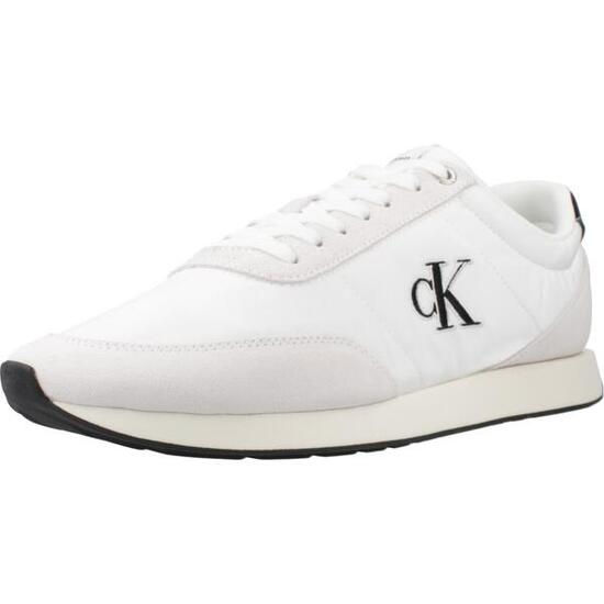 Sneakers Calvin Klein Modell Retro Runner Ess Mix Mat Farbe Weiß