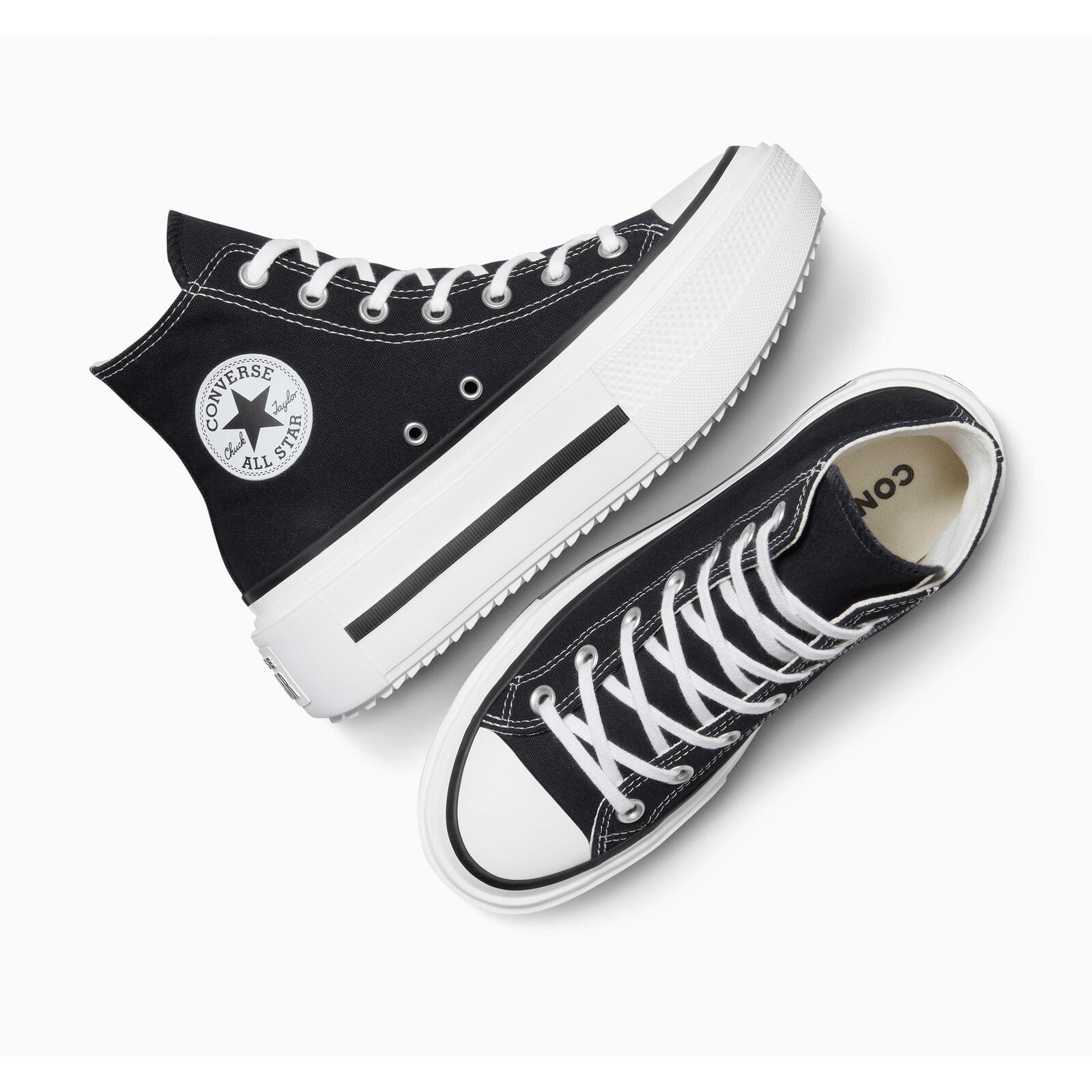 Baskets Converse Chuck Taylor All Star Lift Double Stack, Noir, Unisexe 2/5