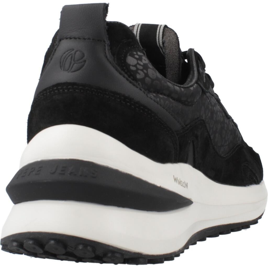 Baskets Pepe Jeans Modèle Winslow One W Couleur Noir 3/5