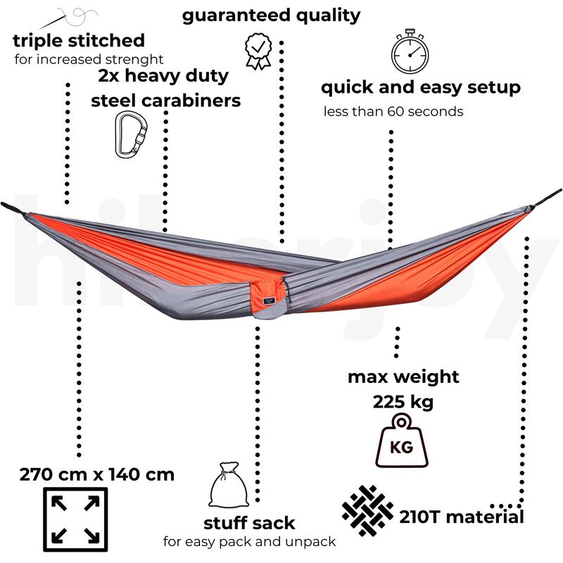 Hamac storeful din material tip parasuta, ultra usor, ultra portabil, excelent p