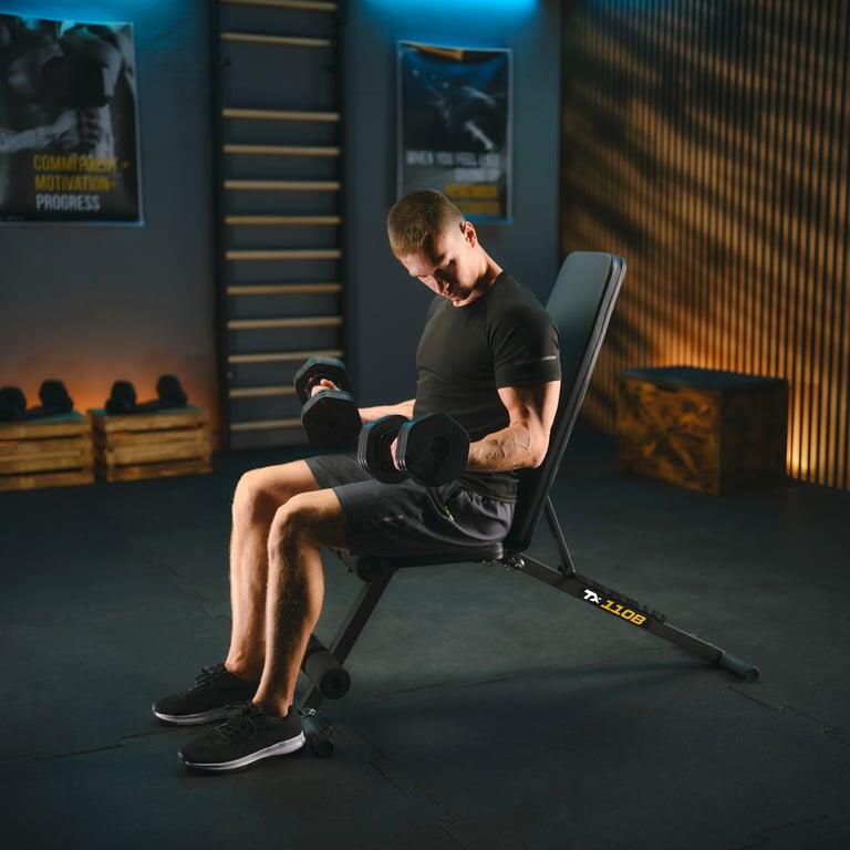 Banc de musculation réglable pliable Trex Sport TX-110B avec extenseurs 7/7