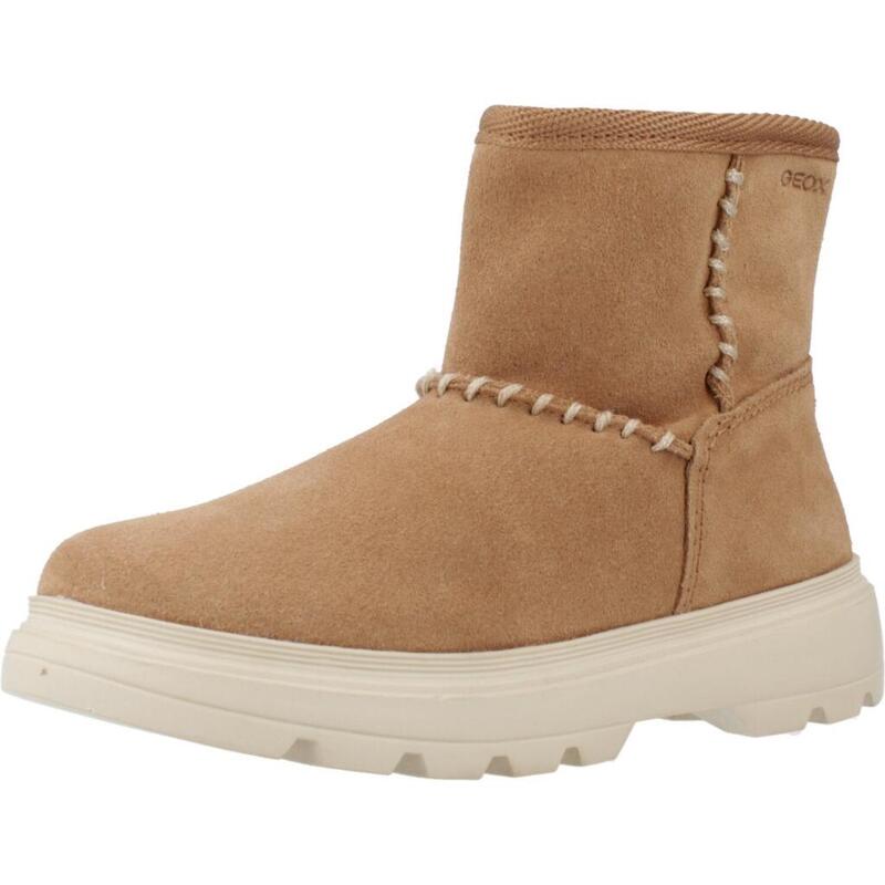 Chaussures Fille Saison Froide Bottines Geox B Kiddartah Fille - Cuir Noir Bottines Bébé Fille