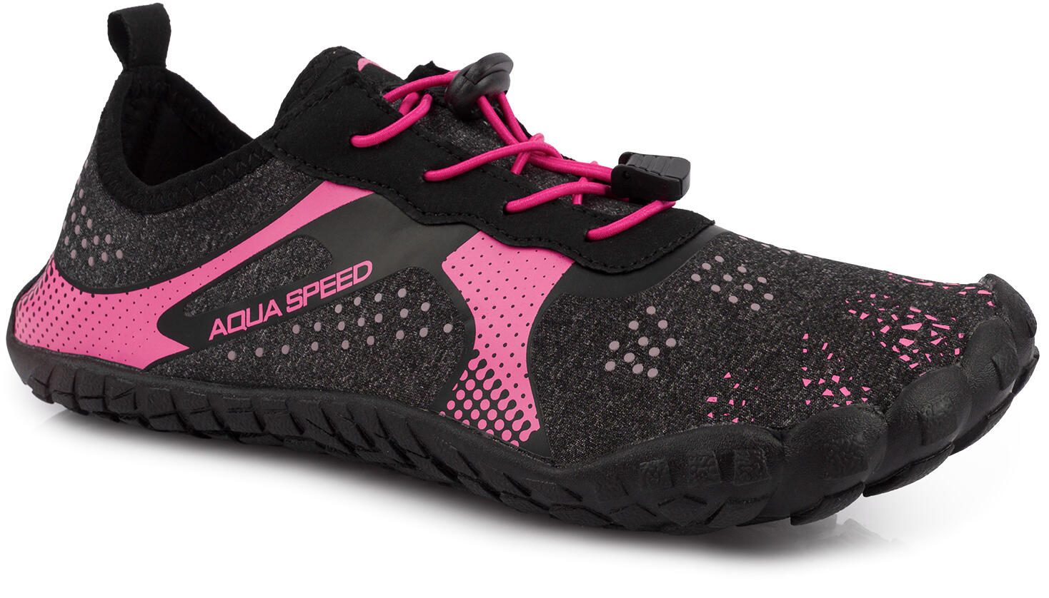 Buty do wody do pływania na plażę rafę elastyczne sznurowadła Aqua speed 1/7