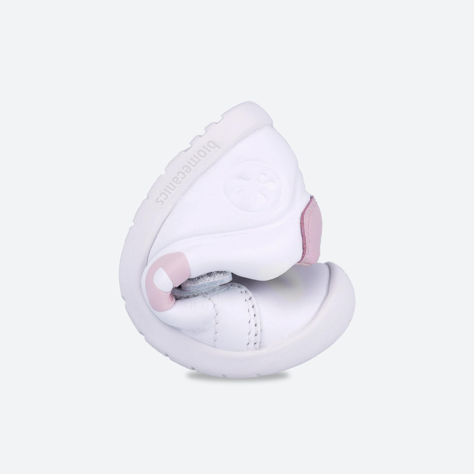 Sapatilhas Primeiros Passos Barefoot Bebê Menina Biomecanics 251010B Brancas 3/7