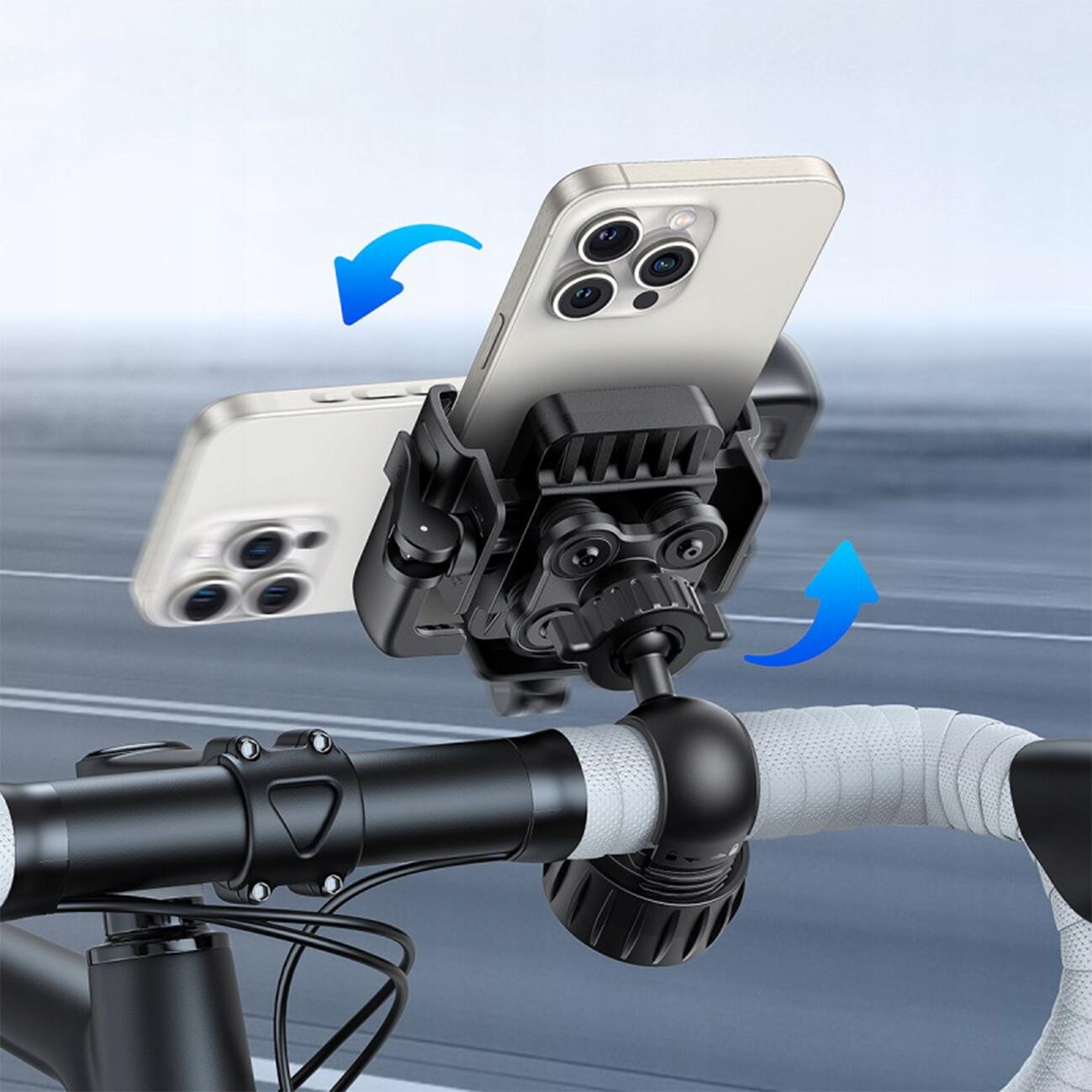 Baseus telefoonhouder voor fiets, scooter en motorfietsen 3/7